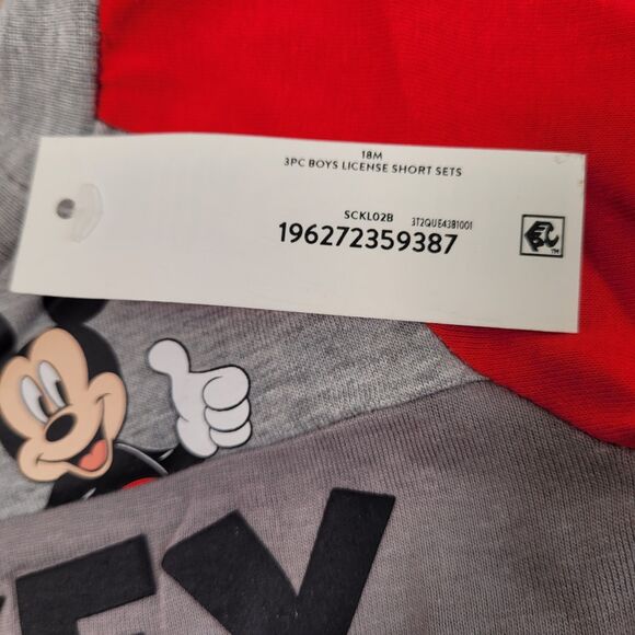 Disney and Friends Boy's 3 Piece Short and T-Shirt Set (Mickey Mouse 18 Months) - Picture 15 of 15
